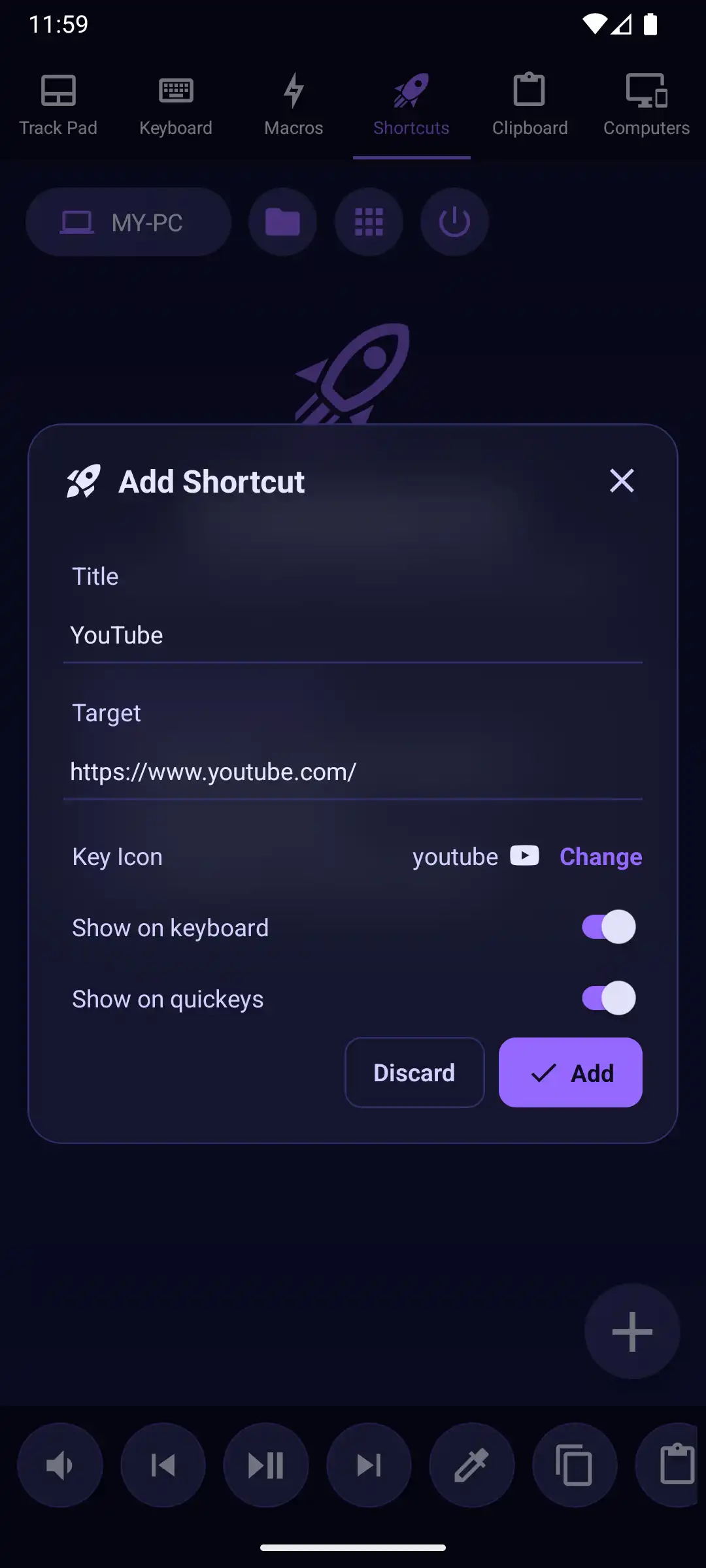 Mobmote App Screenshot Far Far Left