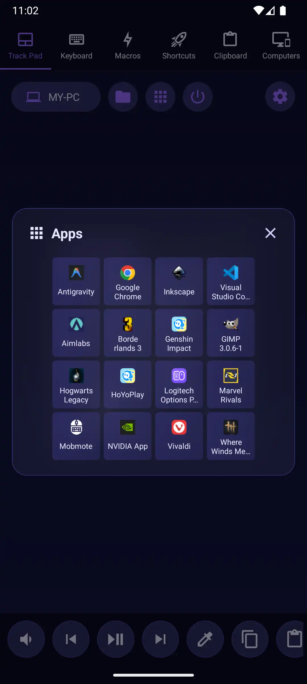 Mobmote App Screenshot Far Right