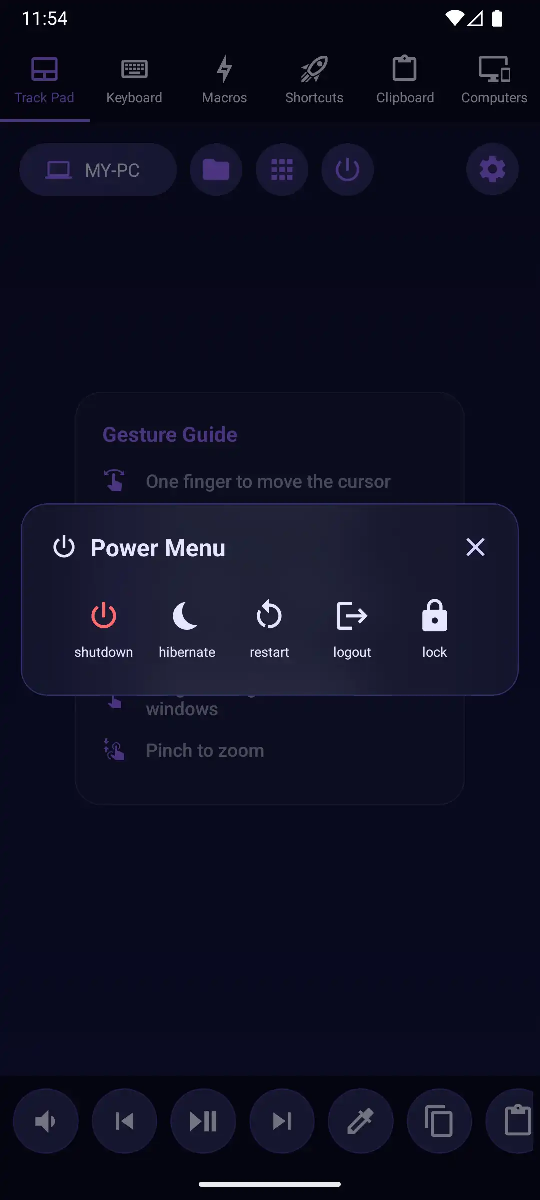 Mobmote App Screenshot Far Far Right