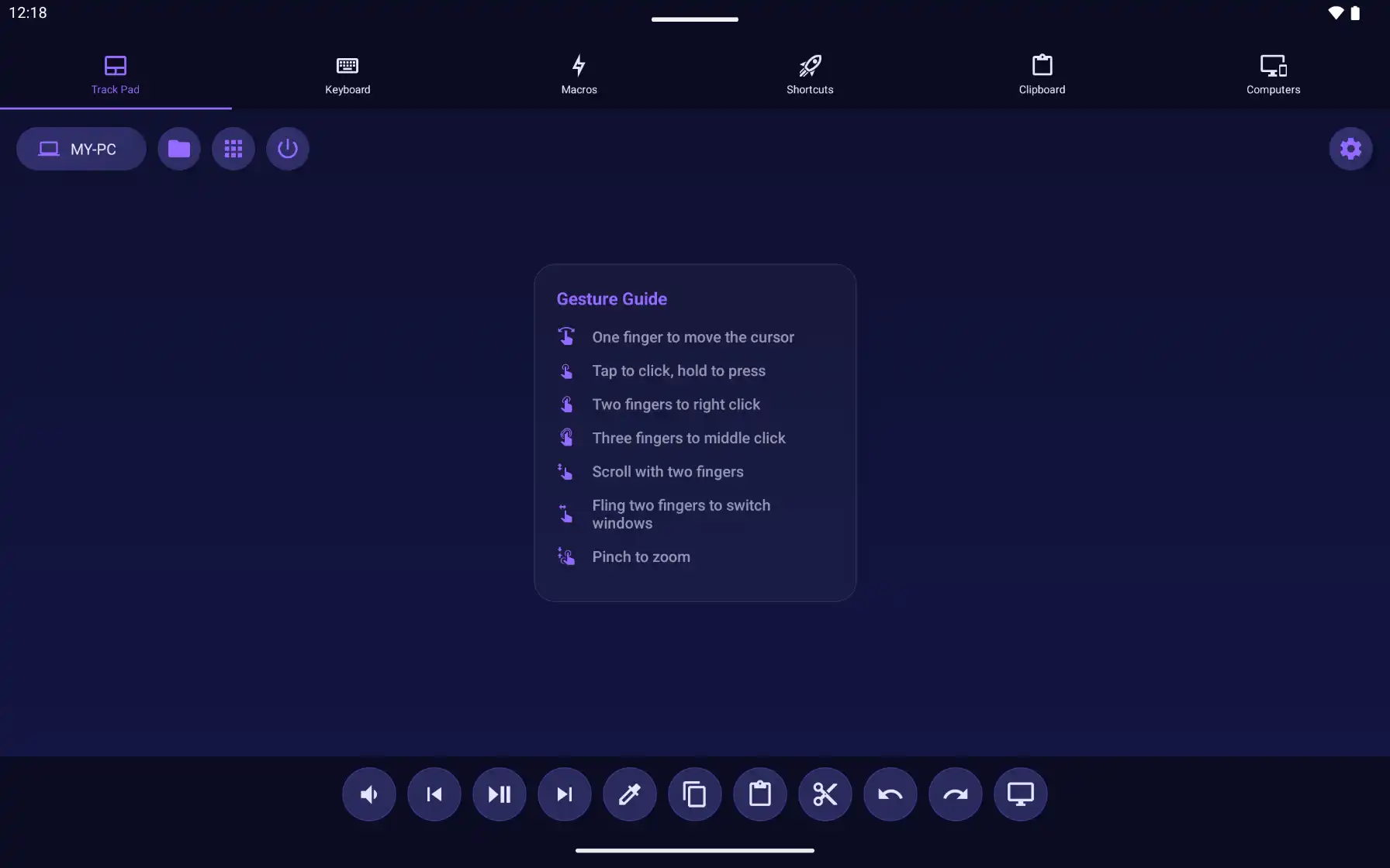 Mobmote Tablet Screenshot 1